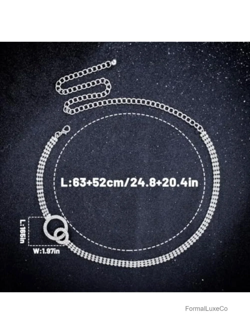 Rhinestone Belt for Women Formal Dress Belt Silver Crystal Belt